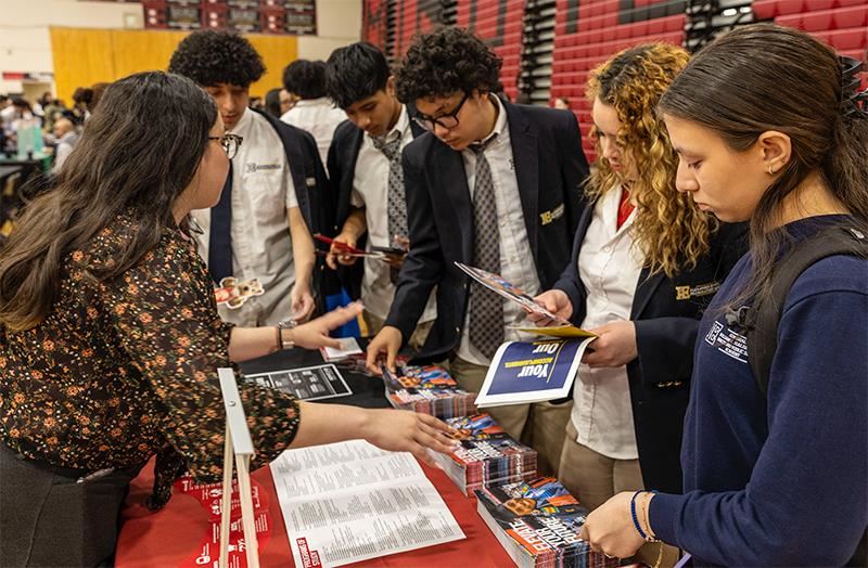 Students at 2024 College Fair